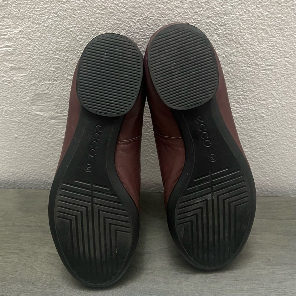 SOLD-ECCO Anine Ballet Flat Leather Size 7 Balletcore Coquette Light Academia - Picture 10 of 12